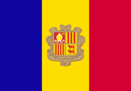 アンドラ公国 の国旗