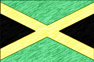 ジャマイカの国旗イラスト - 色鉛筆風の国旗イラスト一覧｜世界の国サーチ