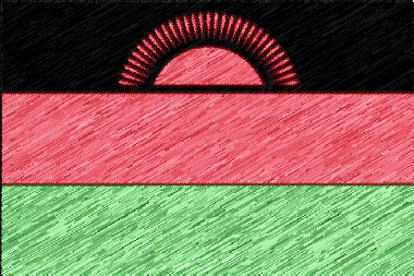 マラウイ共和国の国旗イラスト - 色鉛筆風の国旗イラスト一覧｜世界の国サーチ