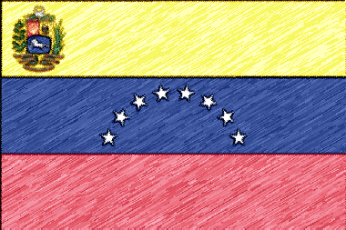 ベネズエラ・ボリバル共和国の国旗イラスト - 色鉛筆風の国旗イラスト一覧｜世界の国サーチ