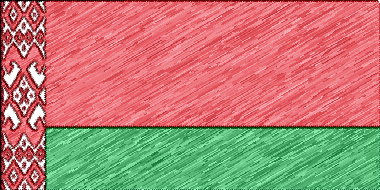 ベラルーシ共和国の国旗イラスト - 色鉛筆風の国旗イラスト一覧｜世界の国サーチ