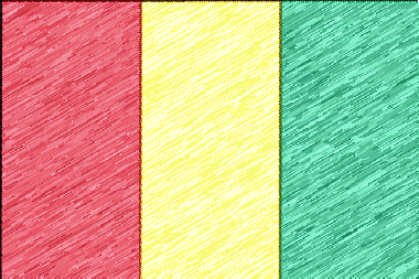 ギニア共和国の国旗イラスト - 色鉛筆風の国旗イラスト一覧｜世界の国サーチ