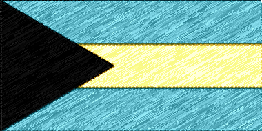 バハマ国の国旗イラスト - 色鉛筆風の国旗イラスト一覧｜世界の国サーチ