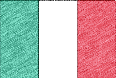 イタリア共和国の国旗イラスト - 色鉛筆風の国旗イラスト一覧｜世界の国サーチ