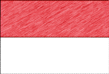 インドネシア共和国の国旗イラスト - 色鉛筆風の国旗イラスト一覧｜世界の国サーチ