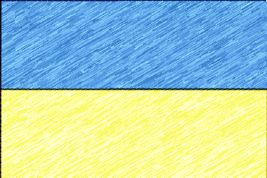 ウクライナの国旗イラスト - 色鉛筆風の国旗イラスト一覧｜世界の国サーチ