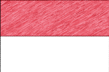モナコ公国の国旗イラスト - 色鉛筆風の国旗イラスト一覧｜世界の国サーチ