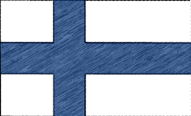 フィンランド共和国の国旗イラスト - 色鉛筆風の国旗イラスト一覧｜世界の国サーチ