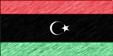 リビアの国旗イラスト - 色鉛筆風の国旗イラスト一覧｜世界の国サーチ