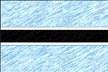 ボツワナ共和国の国旗イラスト - 色鉛筆風の国旗イラスト一覧｜世界の国サーチ
