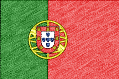 ポルトガル共和国の国旗イラスト - 色鉛筆風の国旗イラスト一覧｜世界の国サーチ