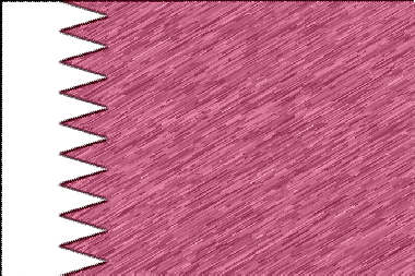 カタール国の国旗イラスト - 色鉛筆風の国旗イラスト一覧｜世界の国サーチ