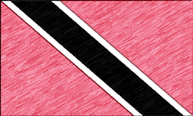 トリニダード・トバゴ共和国の国旗イラスト - 色鉛筆風の国旗イラスト一覧｜世界の国サーチ