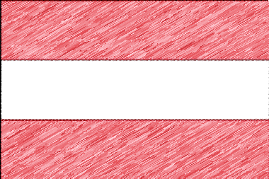 オーストリア共和国の国旗イラスト - 色鉛筆風の国旗イラスト一覧｜世界の国サーチ