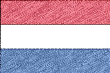 オランダ王国の国旗イラスト - 色鉛筆風の国旗イラスト一覧｜世界の国サーチ