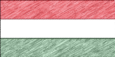ハンガリーの国旗イラスト - 色鉛筆風の国旗イラスト一覧｜世界の国サーチ