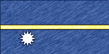 ナウル共和国の国旗イラスト - 色鉛筆風の国旗イラスト一覧｜世界の国サーチ