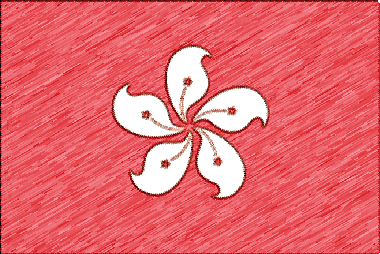 香港の国旗イラスト - 色鉛筆風の国旗イラスト一覧｜世界の国サーチ