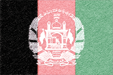 アフガニスタン・イスラム共和国の国旗イラスト - ｺﾙｸﾎﾞｰﾄﾞ風の国旗イラスト一覧｜世界の国サーチ