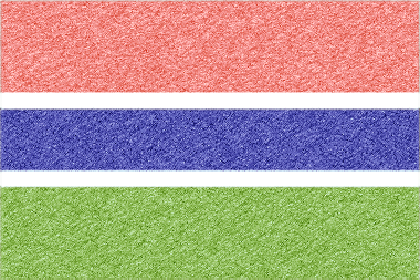 ガンビア共和国の国旗イラスト - ｺﾙｸﾎﾞｰﾄﾞ風の国旗イラスト一覧｜世界の国サーチ