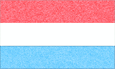 ルクセンブルク大公国の国旗イラスト（ｺﾙｸﾎﾞｰﾄﾞ風の国旗イラスト）