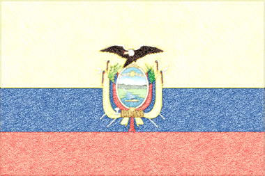 エクアドル共和国の国旗イラスト - ｺﾙｸﾎﾞｰﾄﾞ風の国旗イラスト一覧｜世界の国サーチ