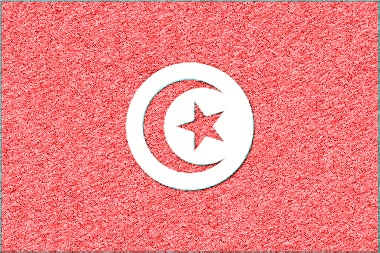 チュニジア共和国の国旗イラスト - ｺﾙｸﾎﾞｰﾄﾞ風の国旗イラスト一覧｜世界の国サーチ