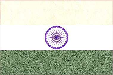 インドの国旗イラスト - ｺﾙｸﾎﾞｰﾄﾞ風の国旗イラスト一覧｜世界の国サーチ