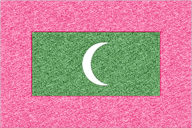 モルディブ共和国の国旗イラスト - ｺﾙｸﾎﾞｰﾄﾞ風の国旗イラスト一覧｜世界の国サーチ