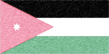 ヨルダンの国旗イラスト - ｺﾙｸﾎﾞｰﾄﾞ風の国旗イラスト一覧｜世界の国サーチ