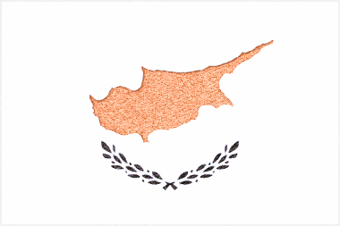 キプロス共和国の国旗イラスト - ｺﾙｸﾎﾞｰﾄﾞ風の国旗イラスト一覧｜世界の国サーチ