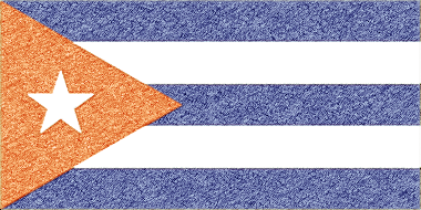 キューバ共和国の国旗イラスト - ｺﾙｸﾎﾞｰﾄﾞ風の国旗イラスト一覧｜世界の国サーチ