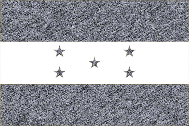 ホンジュラス共和国の国旗イラスト（ｺﾙｸﾎﾞｰﾄﾞ風の国旗イラスト）