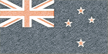 ニュージーランドの国旗イラスト（ｺﾙｸﾎﾞｰﾄﾞ風の国旗イラスト）