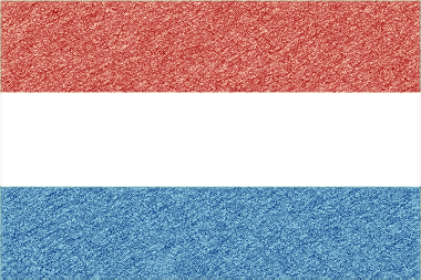 オランダ王国の国旗イラスト（ｺﾙｸﾎﾞｰﾄﾞ風の国旗イラスト）