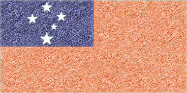 サモア独立国の国旗イラスト - ｺﾙｸﾎﾞｰﾄﾞ風の国旗イラスト一覧｜世界の国サーチ