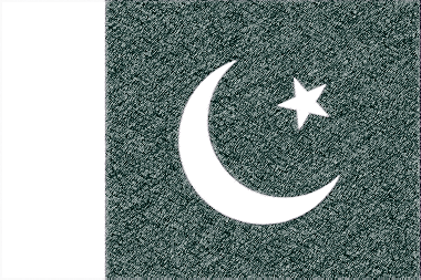 パキスタン・イスラム共和国の国旗イラスト - ｺﾙｸﾎﾞｰﾄﾞ風の国旗イラスト一覧｜世界の国サーチ