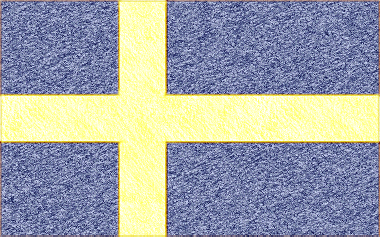 スウェーデン王国の国旗イラスト（ｺﾙｸﾎﾞｰﾄﾞ風の国旗イラスト）