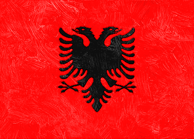 アルバニア共和国の国旗イラスト - 油絵風の国旗イラスト一覧｜世界の国サーチ