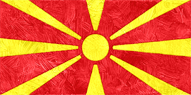 北マケドニア共和国の国旗イラスト - 油絵風の国旗イラスト一覧｜世界の国サーチ