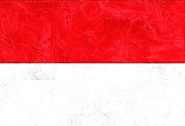 インドネシア共和国の国旗イラスト - 油絵風の国旗イラスト一覧｜世界の国サーチ
