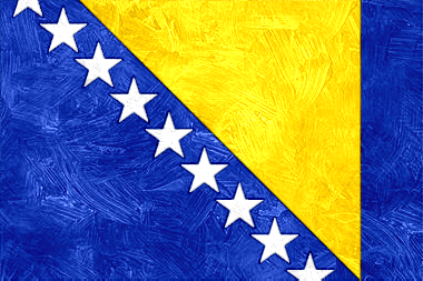 ボスニア・ヘルツェゴビナの国旗イラスト - 油絵風の国旗イラスト一覧｜世界の国サーチ