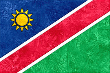 ナミビア共和国の国旗イラスト - 油絵風の国旗イラスト一覧｜世界の国サーチ