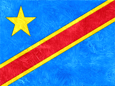コンゴ民主共和国の国旗イラスト - 油絵風の国旗イラスト一覧｜世界の国サーチ