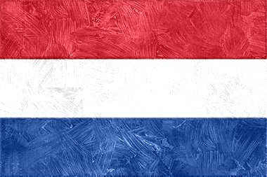 オランダ王国の国旗イラスト（油絵風の国旗イラスト）