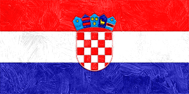 クロアチア共和国の国旗イラスト - 油絵風の国旗イラスト一覧｜世界の国サーチ