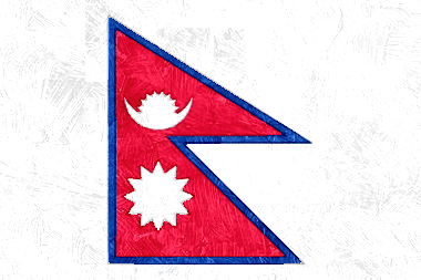 ネパールの国旗イラスト - 油絵風の国旗イラスト一覧｜世界の国サーチ