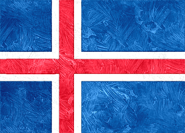 アイスランド共和国の国旗イラスト - 油絵風の国旗イラスト一覧｜世界の国サーチ