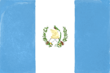 グアテマラ共和国の国旗イラスト - 水彩画風の国旗イラスト一覧｜世界の国サーチ