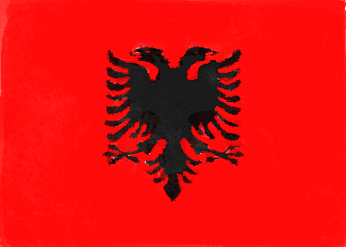 アルバニア共和国の国旗イラスト - 水彩画風の国旗イラスト一覧｜世界の国サーチ
